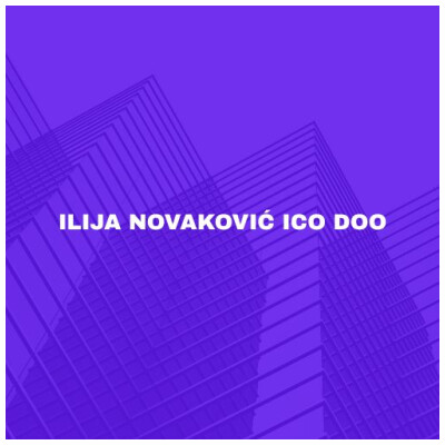 “ILIJA NOVAKOVIĆ ICO” DOO